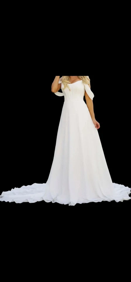 Stella York 7618 Romantic Wedding Dress Size 16 (SAMPLE DRESS NEW ) Cleaned Pres - Image 4 of 4