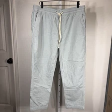 Marine Layer Saturday Stretch Beach Pant XL Light Blue Drawstring Jogger