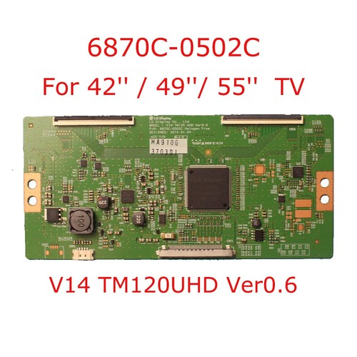 T-con board 6870C-0502C V14 TM120UHD Ver0.6   tv card for 42'' 49'' 55'' TV *vv