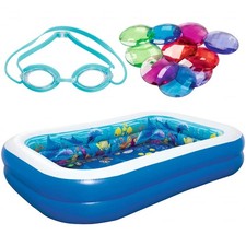 Bestway Piscine Gonflable Aventure Sous-Marine Autoportante Enfants Jardin