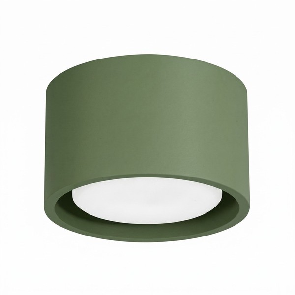 Deckenlampe Aluminium OlivgrüN GX53 Modern Flur Ø 10 Cm Deckenleuchte Wohnzimmer-image