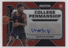 2023 Panini Prizm Draft Picks College Penmanship Red /125 Marcus Sasser Auto x2o