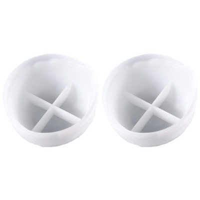  2 PCS Harzschalenform Kunstharz Gießen Formen Kristall -Epoxidformen