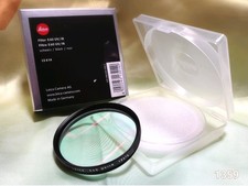 BOXed Top MINT Leica 13414 E60 60mm UV-IR Filter black noir schwars From JAPAN
