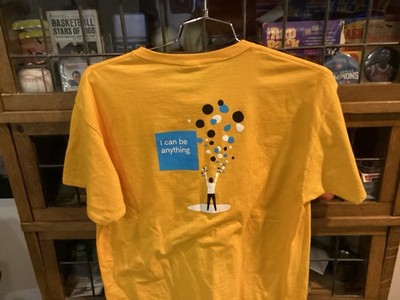 VTG CHARLES SCHWAB 'Take Your Kid To Work Day' Yellow JERZEES T