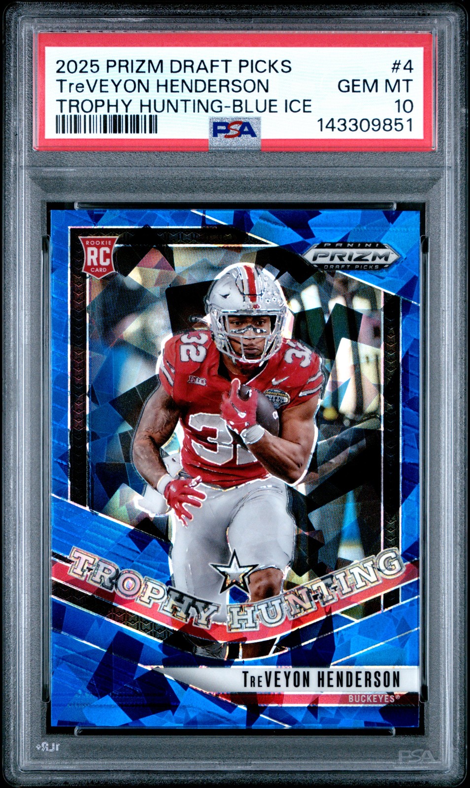 TreVeyon Henderson Panini Prizm Draft Picks Trophy Hunting #4 Base