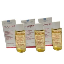 Clarins Hydrating Toning Lotion With Aloe Vera Travel Size 10ml .3oz (Pack of 3)