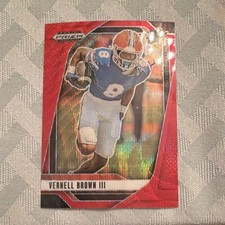 Panini Prizm Draft Picks Red Wave Vernell Brown III #154 Florida Gators 2025