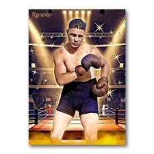 Harry Greb Ring Master Art Card 02/20 Starpop Signed Boxing Short Print Artwork