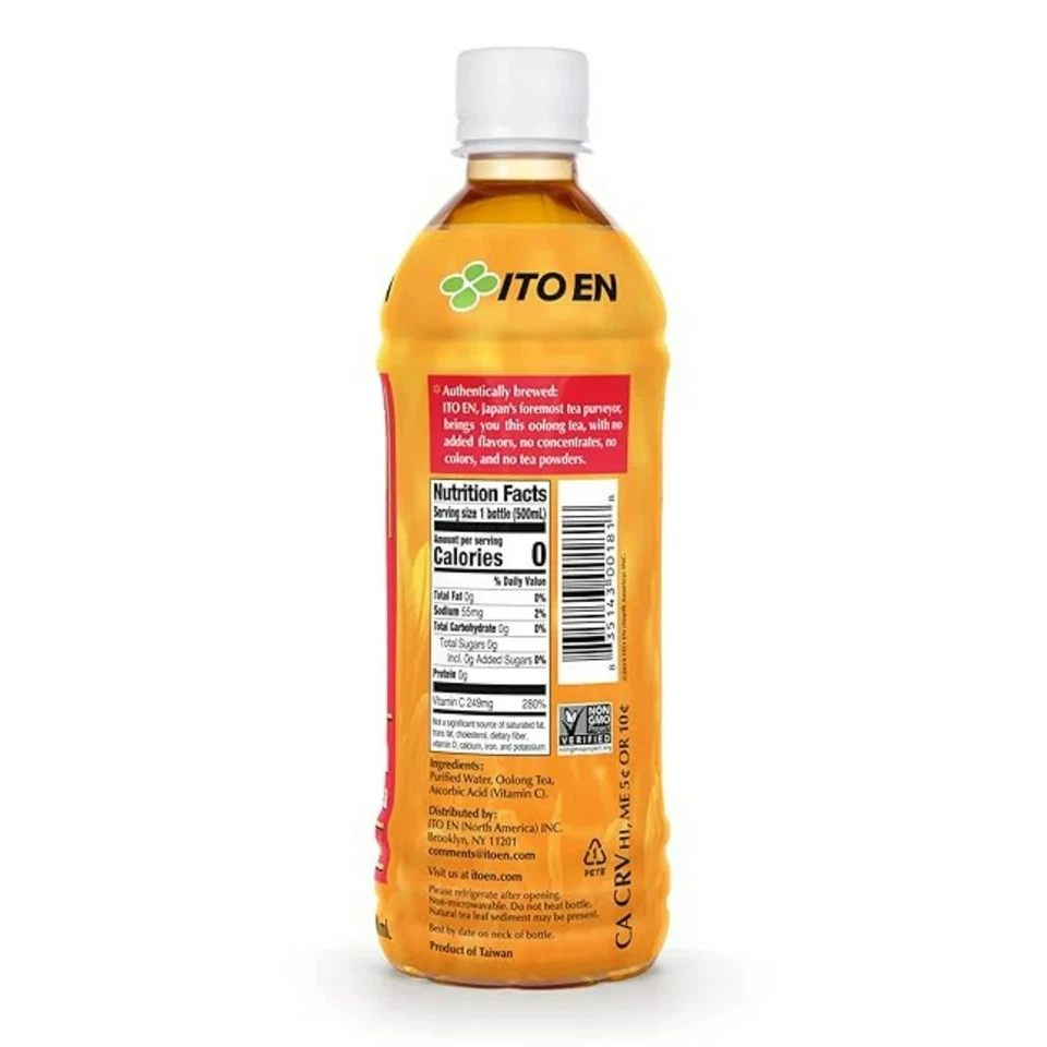 (Paquete de 12) Té ITO EN Golden Oolong - Botellas de 16,9 oz, sin azúcar, sin calorías Foto 3 de 4