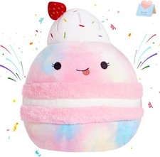 12" Macaron Plush Pillow Stuffed Animals Original Plushie Cupcake