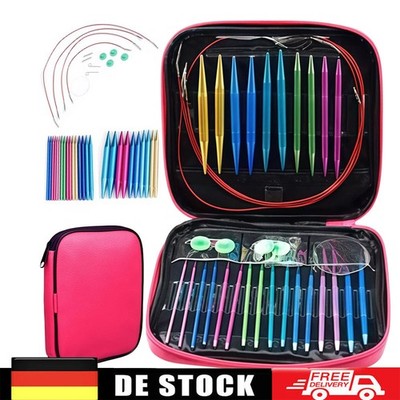 13 Paar Austauschbare Stricknadeln Set Rundstricknadeln Nadelspitzen Häkelnadel