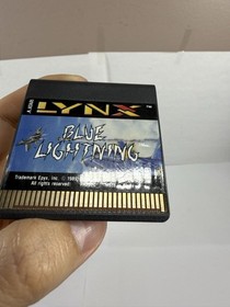 Blue Lightning (Atari Lynx, 1988) Cartridge With Manual TESTED!