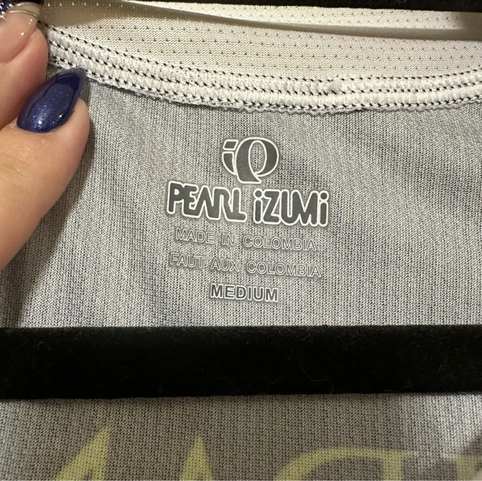 Camiseta deportiva de ciclismo Pearl Izumi Attorney Sheridan Ross marca registrada para hombre M blanca/verde  Foto 2 de 4