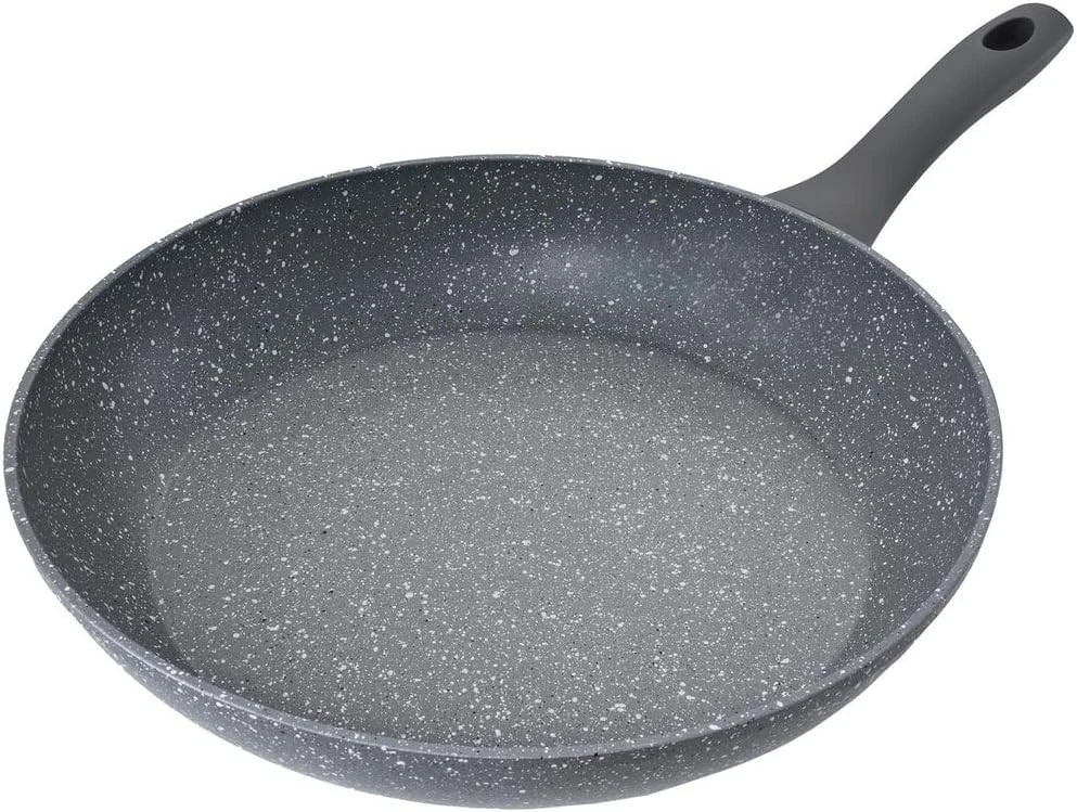 Grey & Black Frying Pan Non-Stick Anti-Scratch Induction Gas Electric Hob 30cm