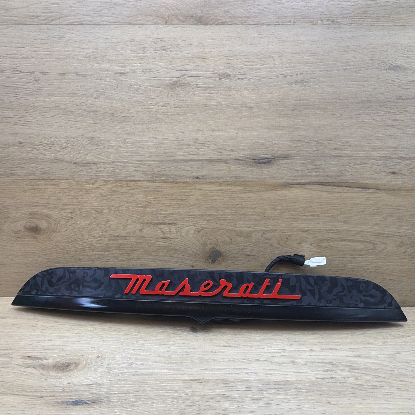 🟢 OEM Maserati M157 Ghibli 14-17 Rear Trunk Camera Trim Handle Lights GRAY🟢