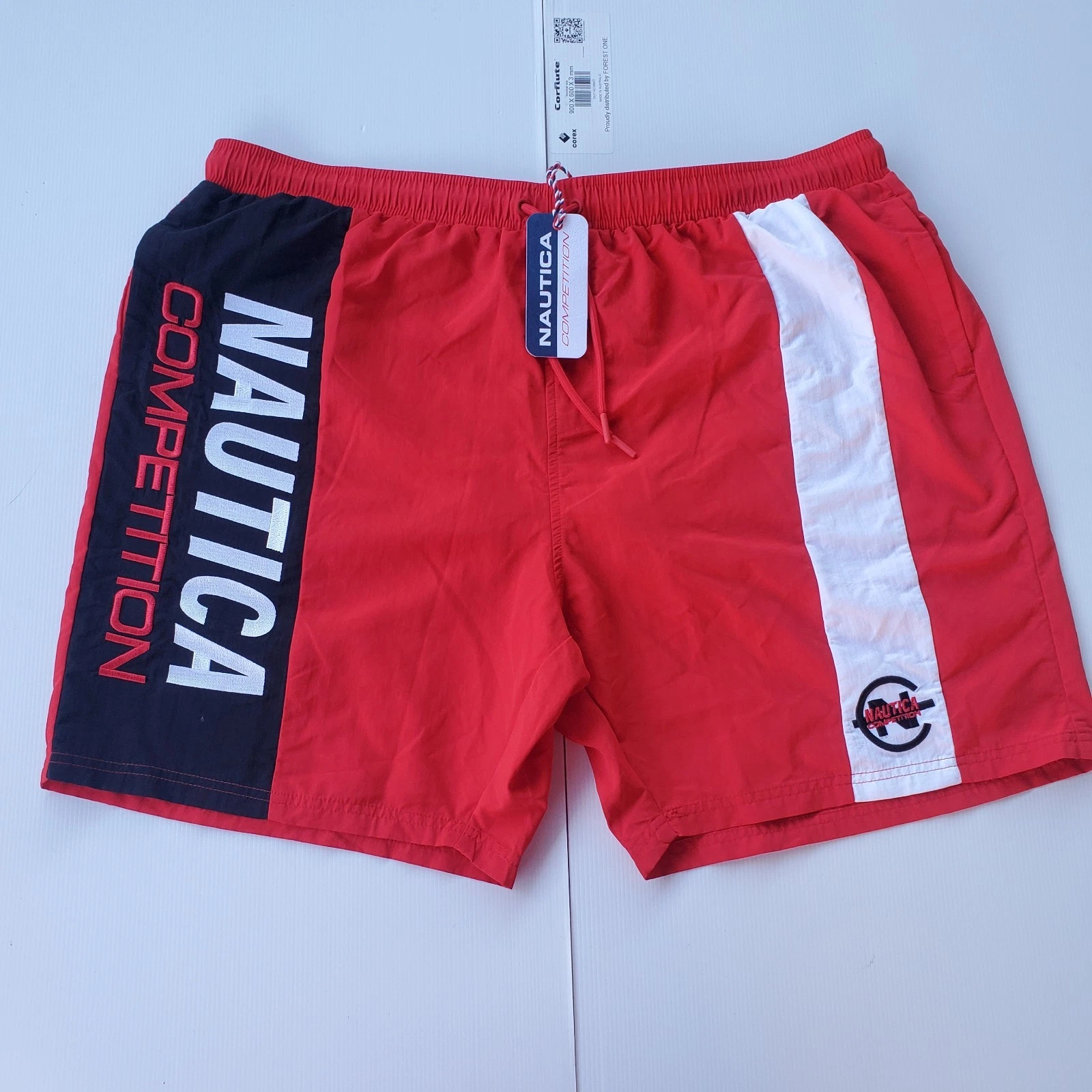 Nautica Competition Swim Shorts 3XL Red Logo Board Shorts Mens Lismore