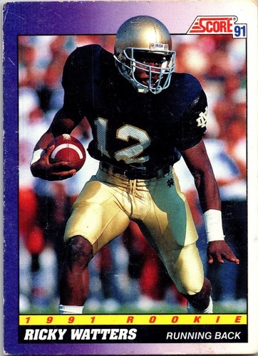 Ricky Watters #575 1991 Score card