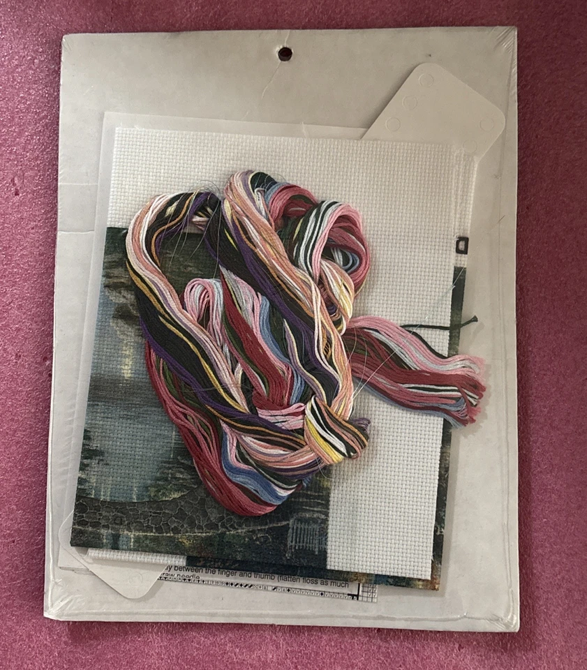 Thomas Kinkade 50925 LAMPLIGHT BRIDGE Embellished Cross Stitch Kit Candamar NIP - Image 4 of 4