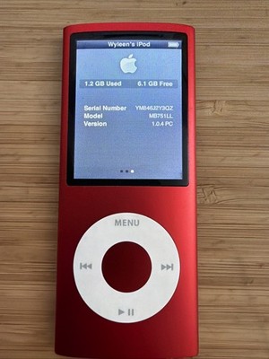 iPod Nano 4th Gen A1285 8gb (Product) Red 153 Songs | eBay