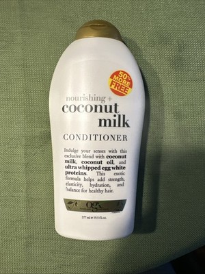OGX Nourishing Coconut Milk Conditioner w/ Egg White Protein Hydrate Hair 19.5oz