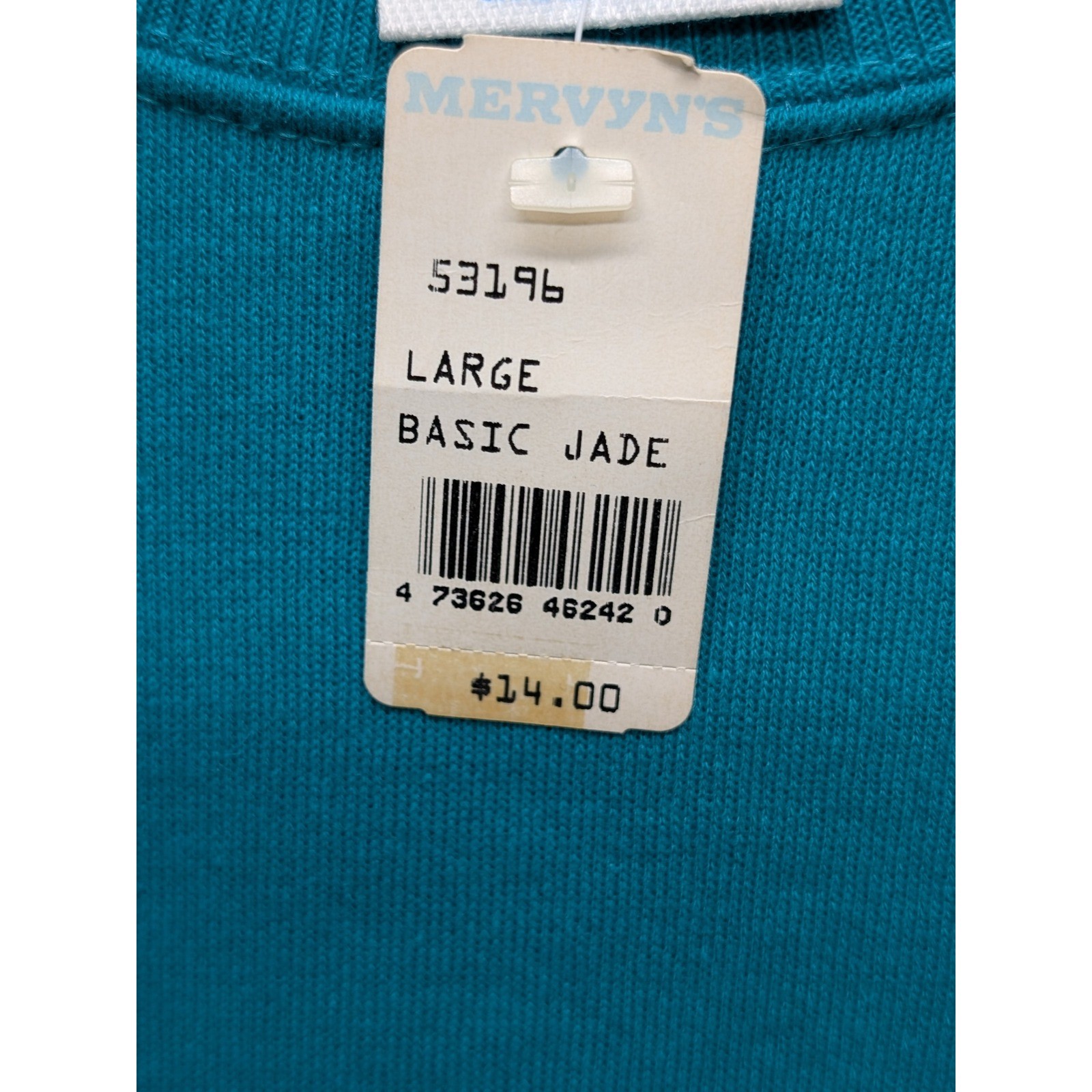 VTG Cheetah Basic Jade Teal Basic Crewneck Sweats… - image 6