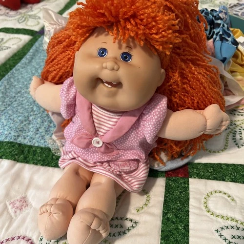 Vintage Cabbage Patch Doll First Edition HM19 Crimped Red Hair Blue Eyes Rare