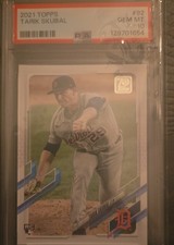 2021 Topps - Tarik Skubal #92 Vertical, Pitching (RC) GEM MINT 10 PSA