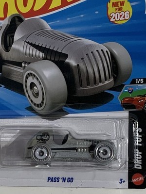 2026 Hot Wheels Silver Pass N Go - 90 Years Monopoly Car Case A #5/250