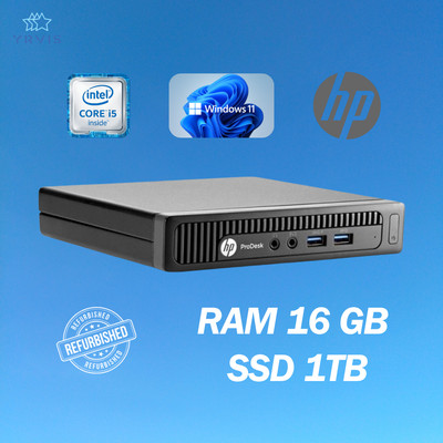 HP 800 G1 MINI DESKTOP PC INTEL I5 RAM 16GB SSD 1TB WIN 11 PRO REFURBISHED