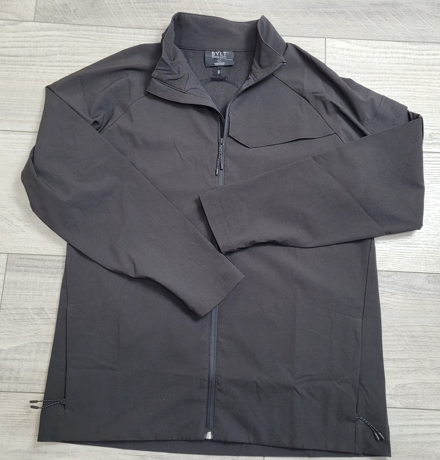 BYLT Jacket Mens L Black Premium Basics Skyline Athleisure Minimalist Streetwear