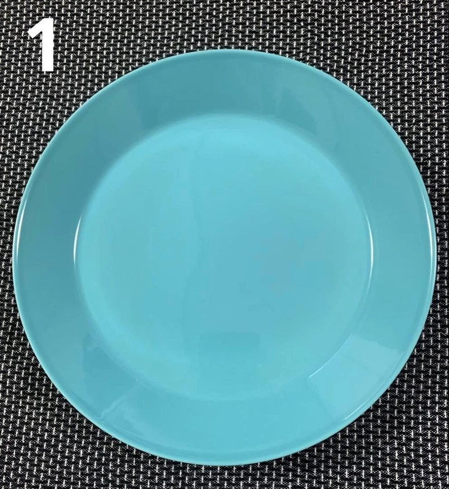 Placas turquesa iittala TEEMA, 8,3 pulgadas (21 cm), juego de 3 colores usados descontinuados Foto 3 de 4