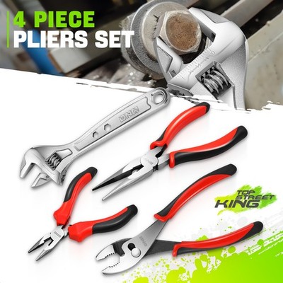 5'' 8'' Durable Jaws PVC Grip Needle Nose Slip Joint Pliers Adjustable Wrench Tool
