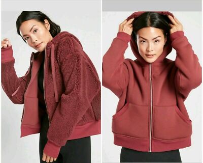 Athleta Cozy Sherpa Reversible Jacket 