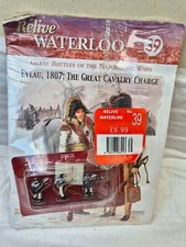 ISSUE 39 DEL PRADO RELIVE WATERLOO SET OF 3 PAINTED LEAD SOLDIERS DWA017 28MM