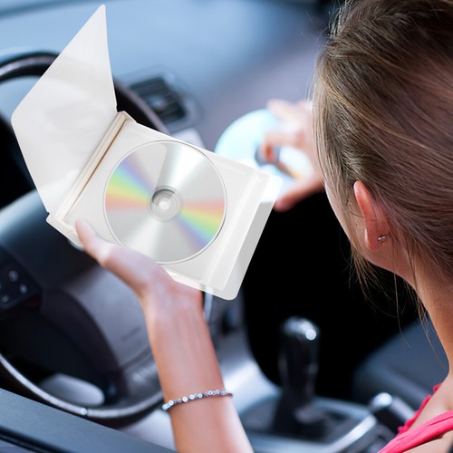 CD Case Practical CD Holder Simple Disc Storage Organizer Portable Storage - Photo 3/11
