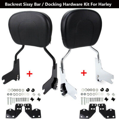 Backrest Sissy Bar /Docking Hardware Kit For Harley Road King Street Glide 97-08