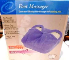 Foot Massager Memory Foam Vibrating and Heat Stress Reliever Model # H-0742-2