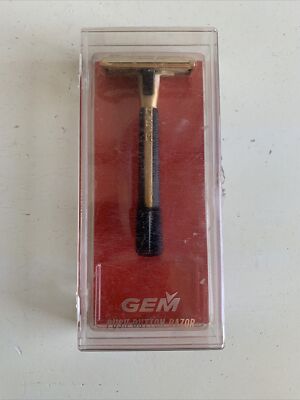 Gem Push Button Razor ASR Case Vintage
