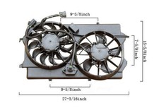Dual Radiator and Condenser Fan Assembly-VIN: N APDI fits 2005 Ford Focus