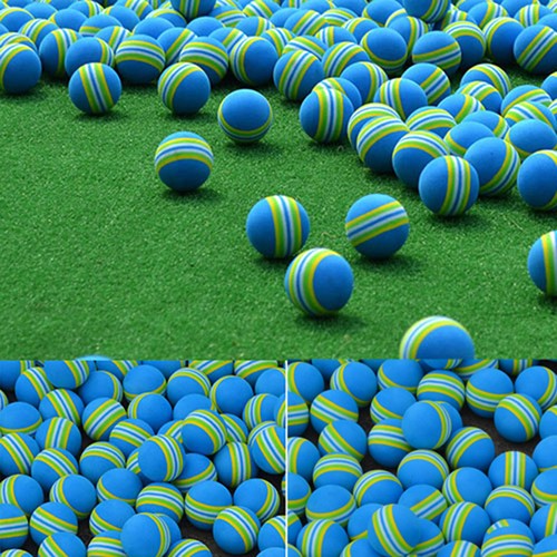 2/5/10/20Pcs/Pack Rainbow Stripe FOAM Sponge Golf Balls Swing Practice