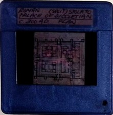Vintage Art Architecture Slide Photo Roman Split Palace of Diocletian Plan c 300
