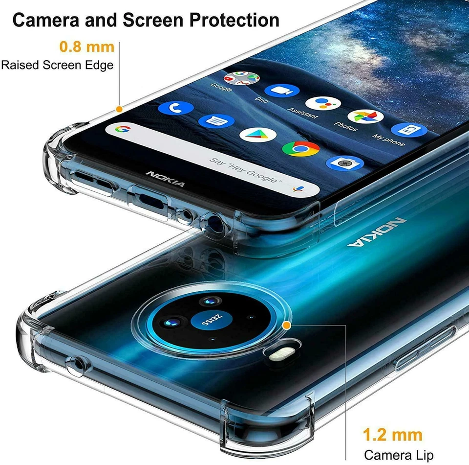 For Nokia X100 5G Case Shockproof Gel TPU Cover+Tempered Glass Screen Protector - Image 3 of 4