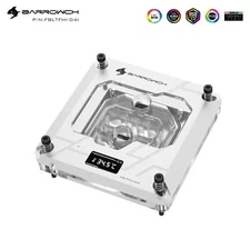 BarrowCH CPU Water Block for intel i3 i5 i7 i9 LGA 1700 1200 Temperature Display