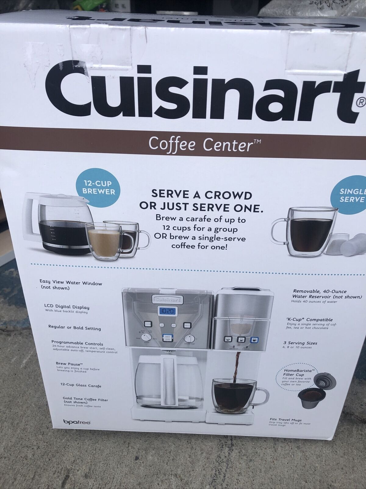 Cuisinart Coffee Center 12Cup Coffee Maker & SingleServe Brewer