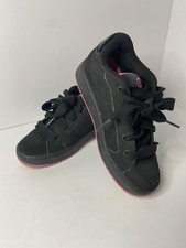Heelys Women s Black/Pink 7229 Suede Roller Skate Lace up Shoes Size 5 G8