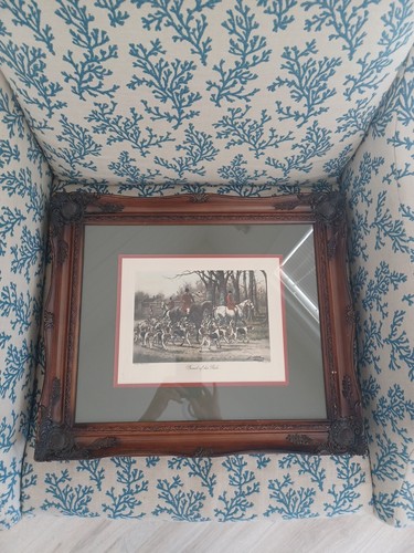 GEORGE WRIGHT Proud of his Pack Antique Print Cert. of Auth. Matted Walnut Frame - Picture 3 of 12