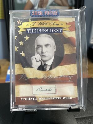 A Word From The President Warren G. Harding  Bret     