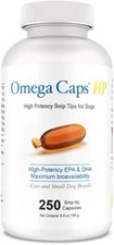 Omega-Caps HP snip tips for Medium  Large Dogs 250 Capsules 