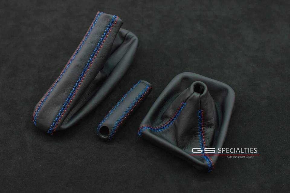 BMW E36 M3 E36 Botas Cuero Botas Conjunto Mango Freno INDIVIDUAL Mstitch Personalizado Foto 2 de 4